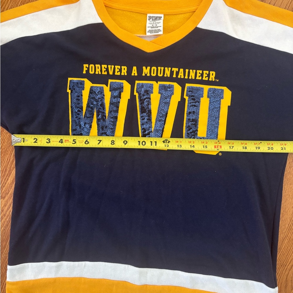WVU  Navy & Gold Long-Sleeve Rugby Shirt - Picture 6 of 7